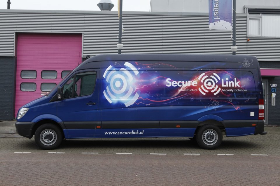 Secure Link bus bestickering